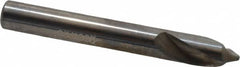 Accupro - 8mm Body Diam, 90°, 63mm OAL, Solid Carbide Spotting Drill - Industrial Tool & Supply
