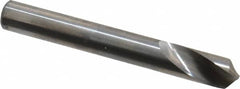 Accupro - 8mm Body Diam, 120°, 63mm OAL, Solid Carbide Spotting Drill - Industrial Tool & Supply