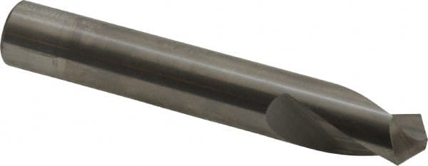 Accupro - 12mm Body Diam, 120°, 76mm OAL, Solid Carbide Spotting Drill - Industrial Tool & Supply