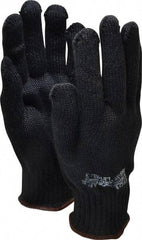 PRO-SAFE - Size L (9), ANSI Cut Lvl 3, Kevlar Cut Resistant Gloves - Knit Wrist, Black, Paired - Industrial Tool & Supply