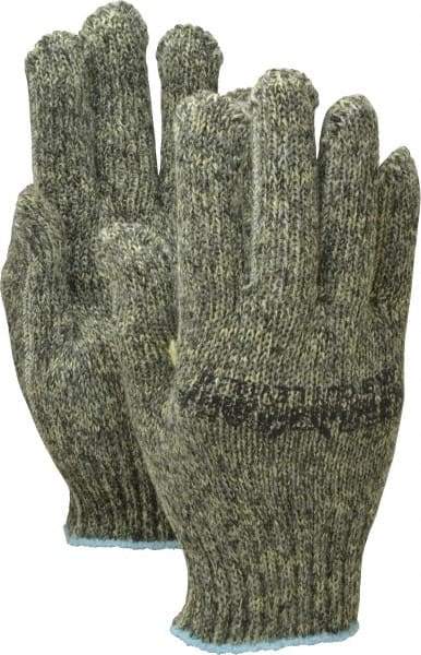 PRO-SAFE - Size S (7), ANSI Cut Lvl 4, ATA/Steel Cut Resistant Gloves - Knit Wrist, Green, Paired - Industrial Tool & Supply
