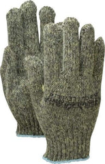 PRO-SAFE - Size S (7), ANSI Cut Lvl 4, ATA/Steel Cut Resistant Gloves - Knit Wrist, Green, Paired - Industrial Tool & Supply