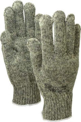 PRO-SAFE - Size L (9), ANSI Cut Lvl 4, ATA/Steel Cut Resistant Gloves - Knit Wrist, Green, Paired - Industrial Tool & Supply