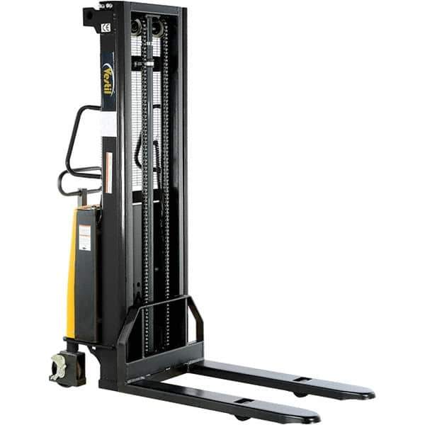 Vestil - Battery Operated Lifts Type: Stacker Powered Lift Lift Height (Inch): 118 - Industrial Tool & Supply
