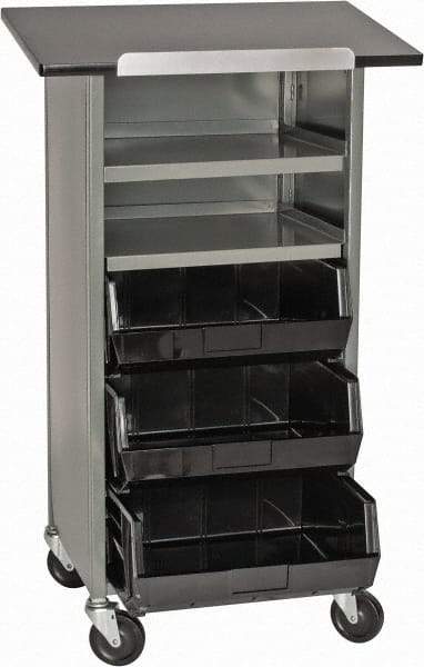 Lockwood Mfg. - 24 Inches Wide x 44 Inches High x 16 Inches Deep Portable Multi-Task Stand - Without Door - Industrial Tool & Supply