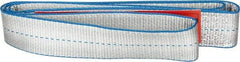Lift-All - 3' Long x 2" Wide, 6,400 Lb Vertical Capacity, 1 Ply, Polyester Web Sling - 5,000 Lb Choker Capacity - Industrial Tool & Supply