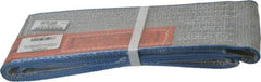 Lift-All - 3' Long x 4" Wide, 11,500 Lb Vertical Capacity, 1 Ply, Polyester Web Sling - 9,200 Lb Choker Capacity - Industrial Tool & Supply