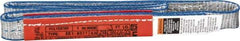 Lift-All - 3' Long x 1" Wide, 1,600 Lb Vertical Capacity, 1 Ply, Polyester Web Sling - 1,250 Lb Choker Capacity - Industrial Tool & Supply