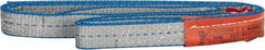 Lift-All - 3' Long x 1" Wide, 3,200 Lb Vertical Capacity, 2 Ply, Polyester Web Sling - 2,500 Lb Choker Capacity - Industrial Tool & Supply