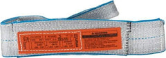 Lift-All - 3' Long x 3" Wide, 4,800 Lb Vertical Capacity, 1 Ply, Polyester Web Sling - 3,800 Lb Choker Capacity - Industrial Tool & Supply
