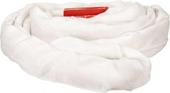 Lift-All - 6' Long x 2-1/8" Wide, 16,800 Lb Vertical Capacity, Polyester Web Sling - 13,400 Lb Choker Capacity, White - Industrial Tool & Supply