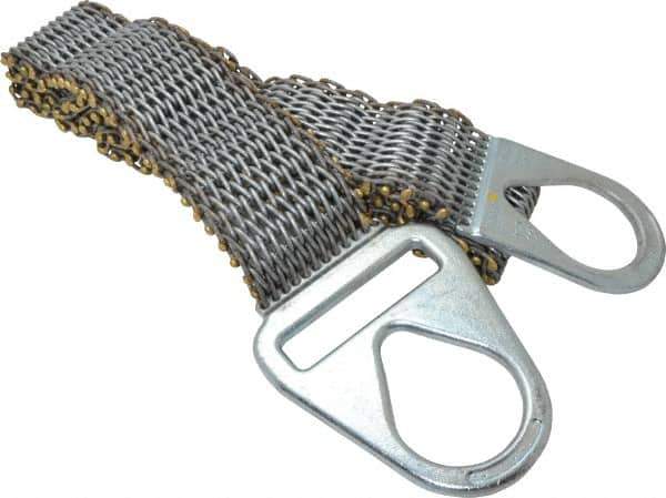 Lift-All - 8' Long x 4" Wide, 4,800 Lb Vertical Capacity, Steel Web Sling - 4,800 Lb Choker Capacity - Industrial Tool & Supply