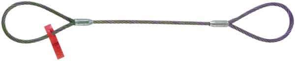 Lift-All - 6' Long, 3,086 Lb Vertical Capacity, Carbon Steel Web Sling - 2,425 Lb Choker Capacity, 3/8" Diam Chain - Industrial Tool & Supply