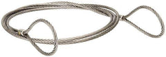 Lift-All - 10' Long, 1,433 Lb Vertical Capacity, Carbon Steel Web Sling - 1,058 Lb Choker Capacity, 1/4" Diam Chain - Industrial Tool & Supply