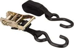 Lift-All - 10' Long x 1" Wide, 1,000 Lb Basket Capacity, 700 Lb Vertical Capacity, Nylon Web Sling - Black - Industrial Tool & Supply