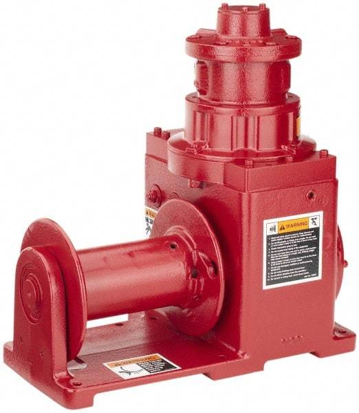 THERN - 2,000 Lbs. Cable Limit Pneumatic Dura-Hoist Winch - 50 Ft. Cable Long - Industrial Tool & Supply