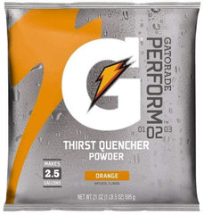 Gatorade - 21 oz Pack Orange Activity Drink - Powdered, Yields 2.5 Gal - Industrial Tool & Supply
