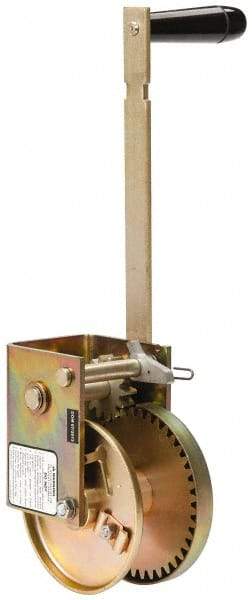 THERN - 1000/300 Lbs. Load Limit Marine Spur Gear Winch - 1,000 Lbs. Line Pull Capacity, 55 Lbs. Force to Lift 1,000 Pounds, 3/16 inch Cable Diameter - Industrial Tool & Supply