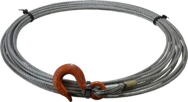 Lift-All - 1/4" Diameter x 50' Length Winch Cable - Industrial Tool & Supply