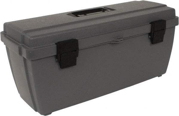 Flambeau - 1 Compartment 1 Tray Utility Tool Box - 18-1/8" Wide x 6-1/2" Deep x 7-1/8" High, Copolymer Resin, Gray - Industrial Tool & Supply