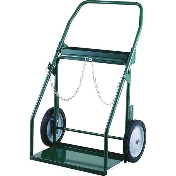 Harper Trucks - 45-1/2" OAH Hand Truck - Swept Back Handle, Semi-Pneumatic Wheels - Industrial Tool & Supply