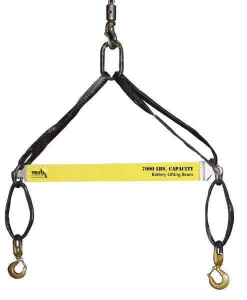 Caldwell - 4,800 Lb Capacity Lifting Beam for Batteries - 36" Long x , 5/8" Eye Thickness - Industrial Tool & Supply