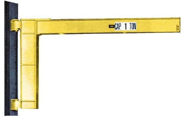 Value Collection - 1,000 Lb Load Capacity, Steel Jib Crane - 16' Span - Industrial Tool & Supply