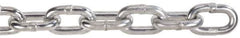 Peerless Chain - 3/16" Welded Proof Coil Chain - 800 Lb Capacity, Grade 30, 250' Long, Carbon Steel, Bright Chrome Finish - Industrial Tool & Supply