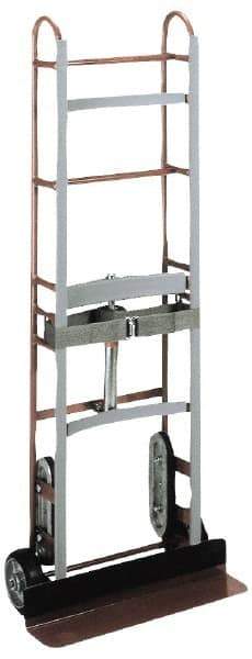 Wesco Industrial Products - 1,200 Lb Capacity 72" OAH Vending Truck - Dual Grip Handle, Steel, Mold-On Rubber Wheels - Industrial Tool & Supply