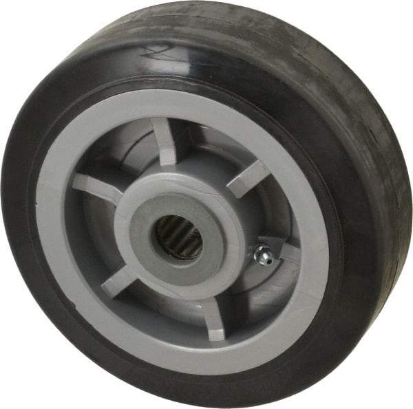 Fairbanks - 6 Inch Diameter x 2 Inch Wide, Polyurethane Caster Wheel - 750 Lb. Capacity, 2-3/16 Inch Hub Length, 3/4 Inch Axle Diameter, Roller Bearing - Industrial Tool & Supply