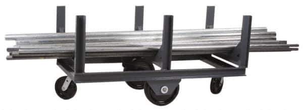 Made in USA - 4,000 Lb Capacity Bar Cradle Truck - 28" OAW - Industrial Tool & Supply