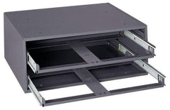 Durham - 2 Drawer, Small Parts Slide Rack Cabinet - 15-3/4" Deep x 20" Wide x 8-1/8" High - Industrial Tool & Supply