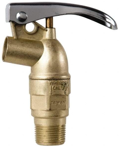 Value Collection - 3/4" NPT Zinc Rigid Drum Faucet - No Arrester, Self Closing - Industrial Tool & Supply