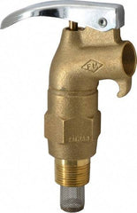 Value Collection - 3/4" NPT Brass Rigid Drum Faucet - FM Approved, External Arrester, Self Closing - Industrial Tool & Supply