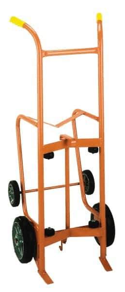 Wesco Industrial Products - 1,000 Lb Load Capacity, 55 Gal Drum Hand Truck - 24" Wide x 56" High, 4 Wheels - Industrial Tool & Supply