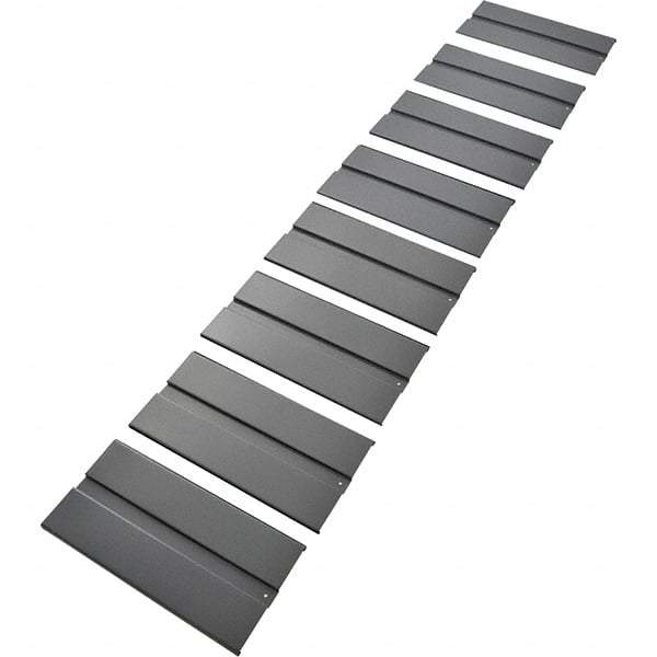 Edsal - 96" Wide, Open Shelving Ribbed Steel Decking - 48" Deep, Use with Edsal System II - Industrial Tool & Supply