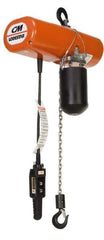CM - 1 Ton Capacity, Electric Chain Hoist - 15' Max Lift, 17-7/8" Min Headroom, 2 Chains - Industrial Tool & Supply