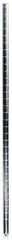 Value Collection - 1-1/2" Wide, 63" High, Open Shelving Accessory/Component - Zinc Finish, 1-1/2" Deep, Use with NuLine Units - Industrial Tool & Supply