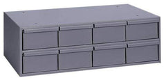 Durham - 8 Drawer, Small Parts Steel Storage Cabinet - 11-5/8" Deep x 22-3/4" Wide x 7-3/8" High - Industrial Tool & Supply