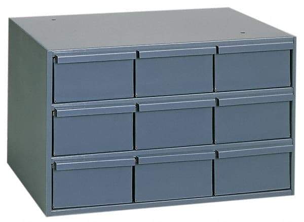 Durham - 9 Drawer, Small Parts Steel Storage Cabinet - 11-5/8" Deep x 17-1/4" Wide x 10-7/8" High - Industrial Tool & Supply