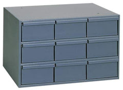 Durham - 9 Drawer, Small Parts Steel Storage Cabinet - 11-5/8" Deep x 17-1/4" Wide x 10-7/8" High - Industrial Tool & Supply