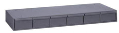 Durham - 6 Drawer, Small Parts Steel Storage Cabinet - 11-5/8" Deep x 33-3/4" Wide x 4" High - Industrial Tool & Supply