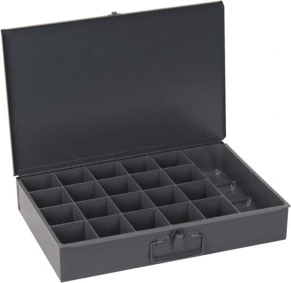 Durham - 21 Compartment Small Steel Storage Drawer - 18 Inches Wide x 12 Inches Deep - Industrial Tool & Supply