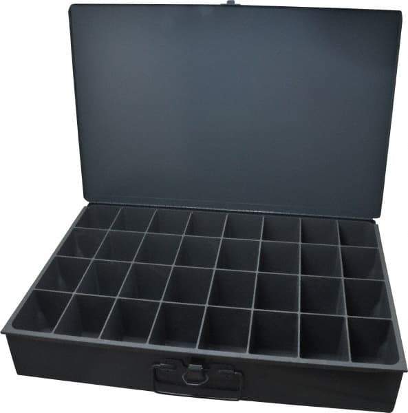 Durham - 32 Compartment Small Steel Storage Drawer - 18 Inches Wide x 12 Inches Deep - Industrial Tool & Supply