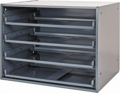 Durham - 4 Drawer, Small Parts Slide Rack Cabinet - 15-3/4" Deep x 20" Wide x 15" High - Industrial Tool & Supply