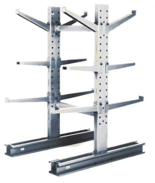 Made in USA - 6 Ft. High, Single Side Upright with Base - 4,100 Lb. Load Limit, 45 Inch Base Length, Uses 30 to 36 Inch Arm - Industrial Tool & Supply