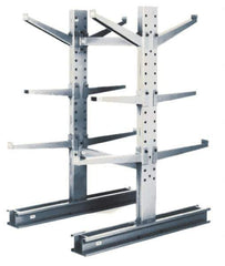 Made in USA - 8 Ft. High, Single Side Upright with Base - 16,000 Lb. Load Limit, 49 Inch Base Length, Uses 30 to 36 Inch Arm - Industrial Tool & Supply