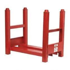 Made in USA - 7,500 Lb Capacity, Orange Stocking Modular Steel Bar Storage Stack - 16" Wide x 23" High - Industrial Tool & Supply