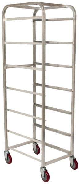 Win-Holt - 19" Wide x 27" Long x 71" High Tote Cart - 6 Slot, 6 Tote, Aluminum - Industrial Tool & Supply