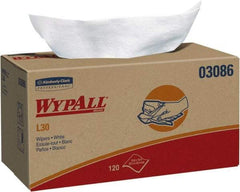 WypAll - L30 Dry General Purpose Wipes - Pop-Up, 10-3/4" x 10" Sheet Size, White - Industrial Tool & Supply